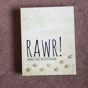 Dinosaur theme wall art